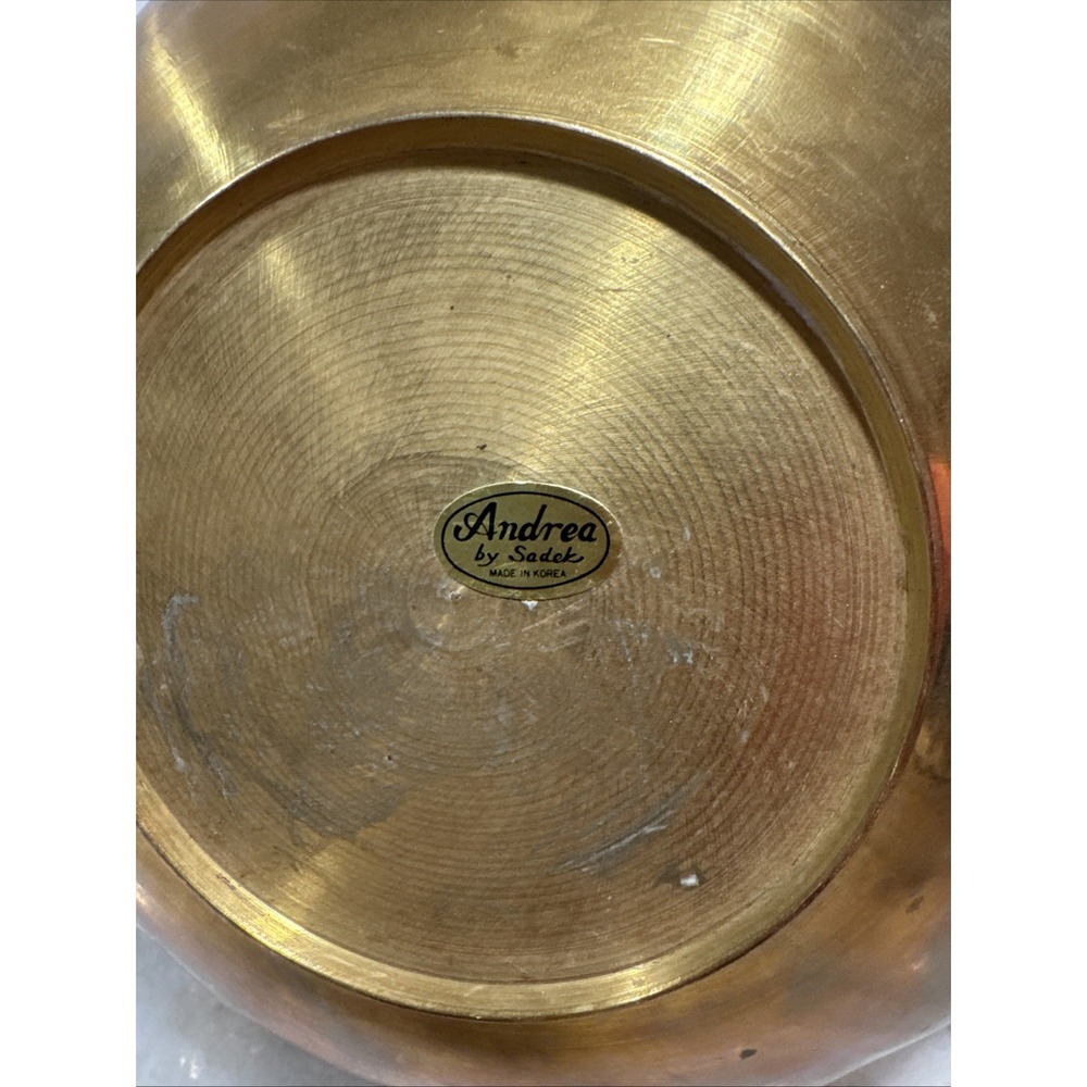 Andrea By Sadek Solid Brass Bowl OLA0052 - Picture 5 of 13